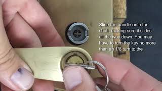 Kaba-Ilco 760 Handle Installation