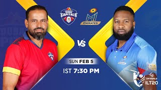 Full Match 29 - 05/02/2023 - Dubai Capitals V/S MI Emirates - 20:20 Cricket - ILT20 - 2023