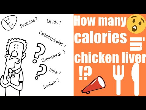 How many calories are in 100g of chicken liver?