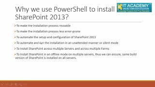 Installing SharePoint 2013 Using PowerShell