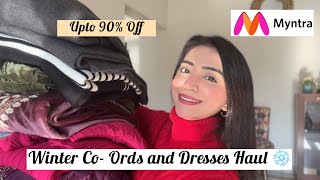 MYNTRA Winter Co- Ord Sets ❤️ @myntra  || Co- Ord Sets Haul 🌸