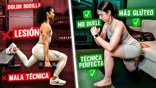 ❌ ¿DOLOR DE RODILLA al entrenar GLÚTEOS? ✅ SENTADILLA BÚLGARA PERFECTA para AUMENTAR GLÚTEOS