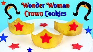 WONDER WOMAN TUILE CROWN COOKIES (MOVIES OF SUMMER TREATS)