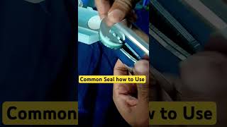 Common Seal of Company #seal #stamps #embossing #viralvideo #shorts