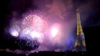 Paris Bastille Day Fireworks Finale 2014