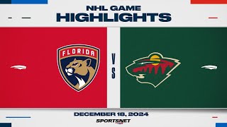 NHL Highlights | Panthers vs. Wild - December 18, 2024