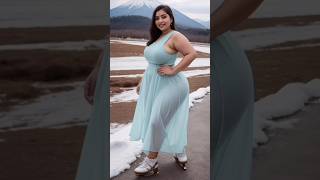 [4K] Real American AI Art Lookbook Stunning in the of Nature Model Mountains Modeling #shorts