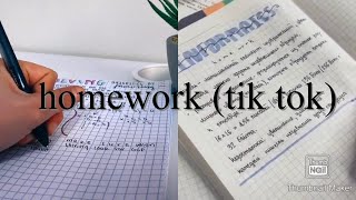 Homework (tik tok compilation)