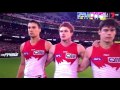 AFL Finals 2016 - Australian National Anthem (Geelong vs Sydney Swans)