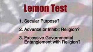 Lemon Test - Separation of Church and State