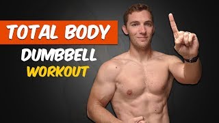 Beginner Total Body Workout at Home with Dumbbells (1/3) | GamerBody