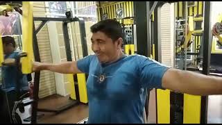 chest & Back exercises workout at gym