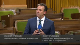 MPs hold emergency debate in the House of Commons on Hurricane Fiona – September 26, 2022