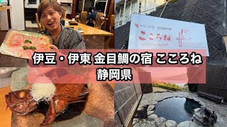 【伊豆・伊東 金目鯛の宿 こころね】肉厚金目鯛と思わず叫んでしまう絶景露天風呂（静岡県伊東市）【Japanese hot springs】