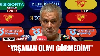 Jose Mourinho: “Türk futboluna adapte olmam gerekiyor” Göztepe 2-2 Fenerbahçe