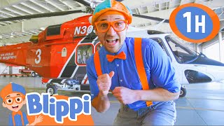 Blippi Explores a Firefighting Helicopter | 1 HOUR BEST OF BLIPPI | Full Episodes | Blippi Toys