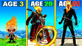Surviving 99 YEARS As GHOST RIDER  in GTA 5