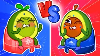 Hot VS Cold 🔵🔴 Which Potty Is The Best? Funny Cartoons