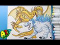 How to Draw Ghidorah vs Shimo