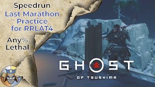 Ghost of Tsushima Speedrun in 7:08:11 - Any% Lethal - Last Marathon Practice for RRLAT4