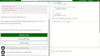 Basic JavaScript Count Backwards With a For Loop free code camp Dani