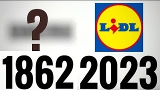 Ewolucja loga Lidl (1862-2023)