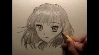 How to Draw Manga Hair [REUPLOAD to restore audio]