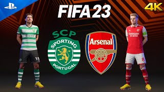 ARSENAL Vs Sporting CP | UEFA Europa League 2023 | FIFA 23 PS5 4k GAMEPLAY