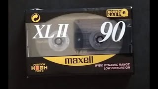 Maxell XLII 90 cassette tape unpacking