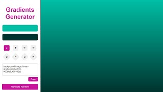 JS Project Gradient Generator With Source Code