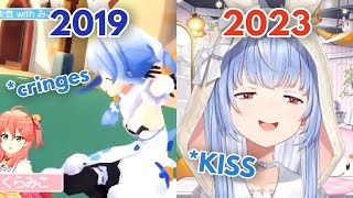 Pekora Giving A Kiss To Someone Evolution [ 2019-2023 ]