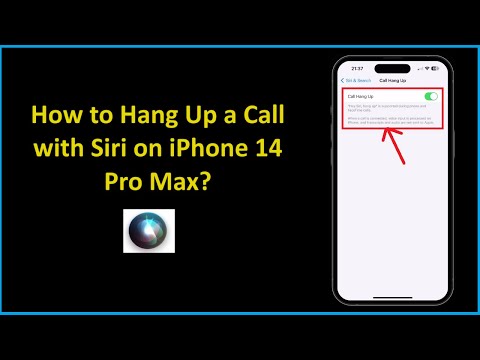 How to Hang Up a Call with Siri on iPhone 14 Pro Max?