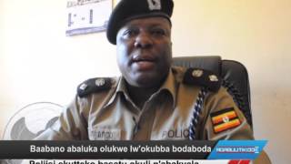 Baabano abaluka olukwe lw’okubba bodaboda