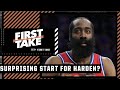 How excited should we be about James Harden's start? | First Take