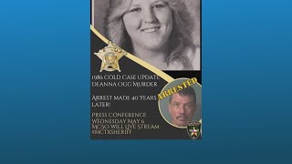 Using advanced DNA technology, Montgomery County Sheriff's Office arrested suspect in 1986 murder