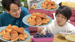 カンタが「うんち焼き」をどうしても作りたいと言うので付き合ってあげました。