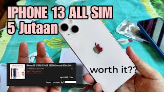 IPHONE 13 DENGAN HARGA 5 JUTAAN DI SHOPEE?? BARANG KAWE ATAU ORI? UNBOXING IPHONE 13 PINK!!!