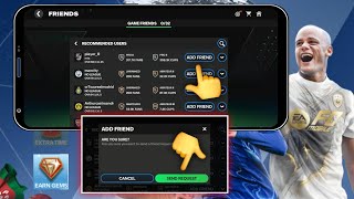 كيفية إضافة الأصدقاء في لعبة FC Mobile 25 | إرسال طلب صداقة | الحصول على أصدقاء في لعبة FC Mobile