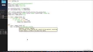 Generate a difference report using python
