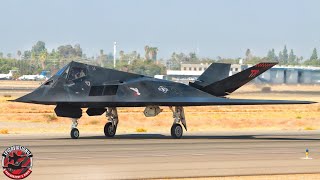 (4K) Mega rare 2 F-117 Training @ Fresno CA