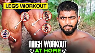 Thigh workout at home || legs workout || Ankit baiyanpuria