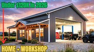One Bedroom Barndominium Shop House | FULL 2026 Cost Breakdown + Floor Plans (Budget to Premium)