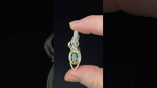 Citrine \u0026 Tarnish Resistant Argentium Silver Wire Wrapped Pendant