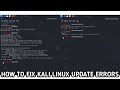 HOW TO UPDATE KALI LINUX AND FIX 