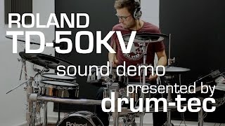 Roland TD-50KV electronic drums demo: Playing some TD-50 onboard sounds - presen
