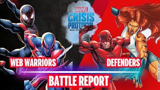 Marvel Crisis Protocol Battle Report Web Warriors vs Defenders S05E47
