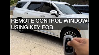 Remote Control Window with Key Fob - Hyundai Palisade Calligraphy 2023 (tips and tricks)
