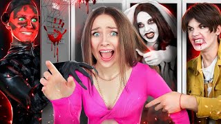 Horror Movie in Real Life! We’re Being Hunted by Demons | Sleepover in Haunted House