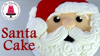 Buttercream Santa Cake - How To With The Icing Artist