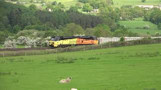 Colas 70809 (hoped for a class 56), passing Broadholme